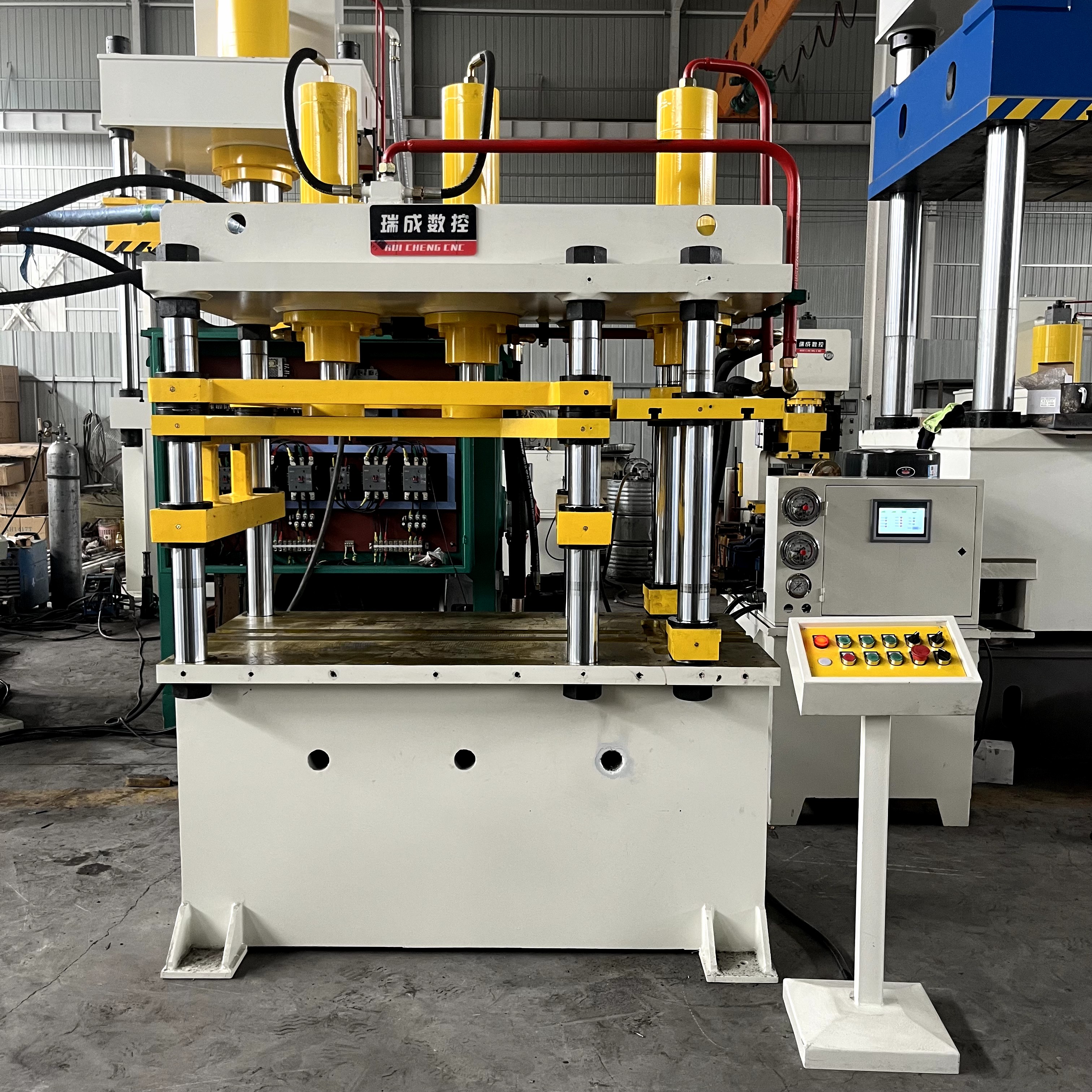 80T 多功能六柱三缸定制液壓機(jī) 