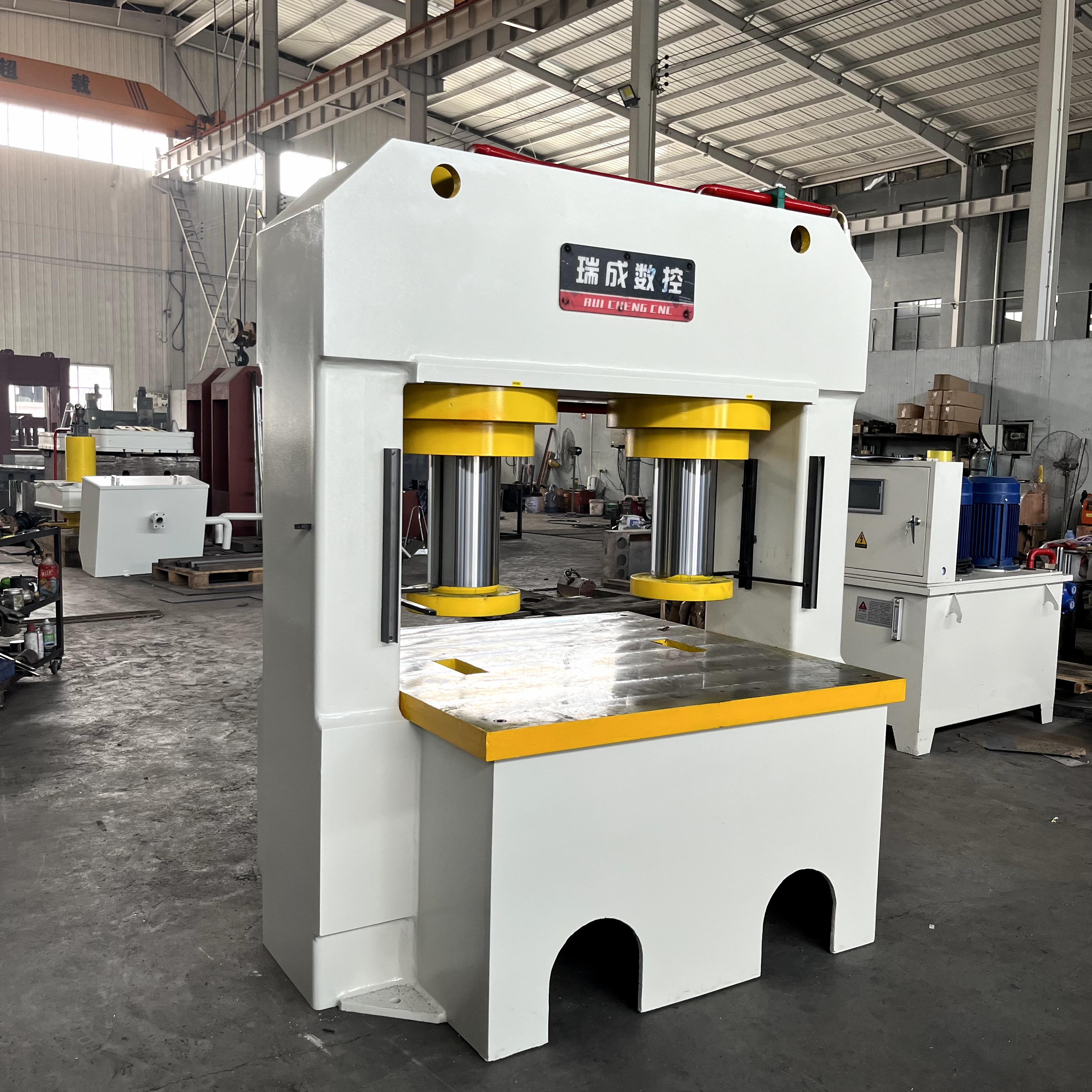 320T雙缸龍門液壓機(jī)帶有雙落料孔